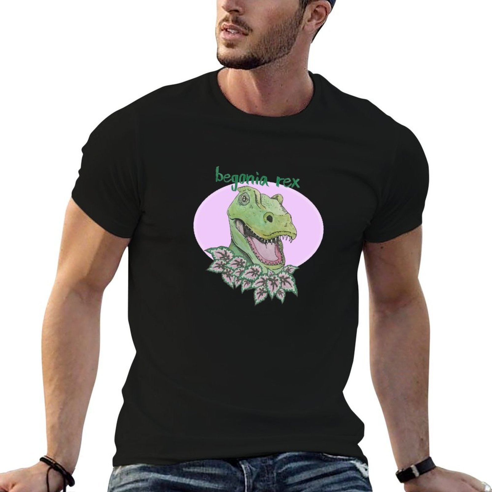 T rex begonia (pink) T-Shirt t - đánh giá và giá Begonia Rex