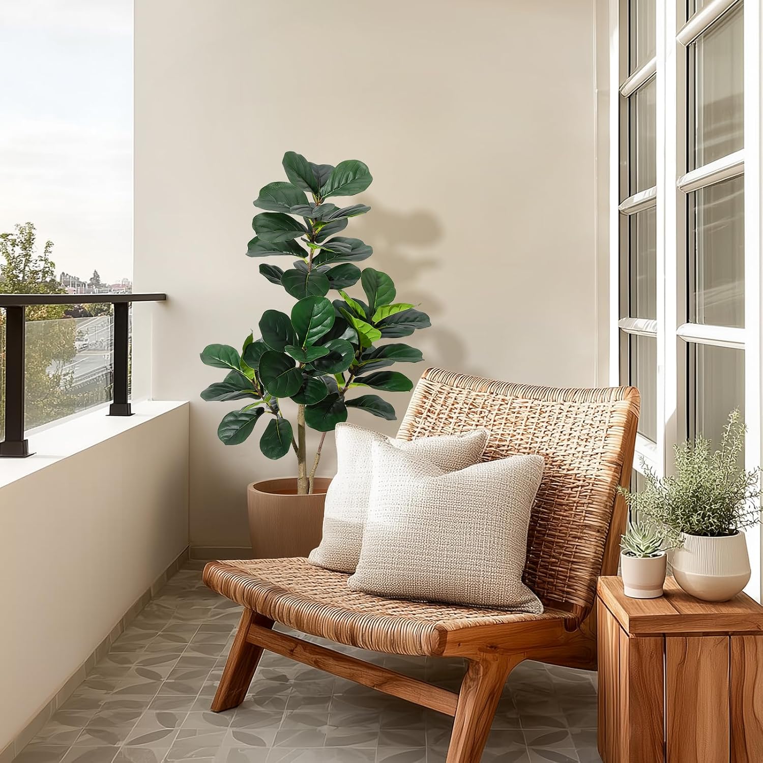 4 ft Fiddle Leaf Fig Tree Arti - đánh giá và giá Ficus Lyrata Tree